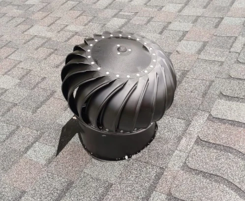 A roof with attic ventilation.