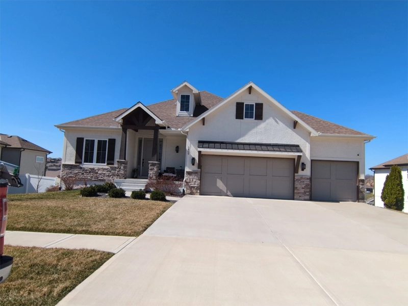 Home with Roof Repair Complete
